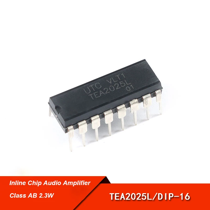 

1 PCS Direct Plug-in Chip TEA2025L-D16-T DIP-16 Class AB 2.3W Audio Amplifier Chip