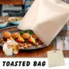 12Pcs Reusable Toaster Bag Non-Stick Bread Baking Bag Sandwich Bags Toast Microwave Heating Pastry Tools 17X19cm 3