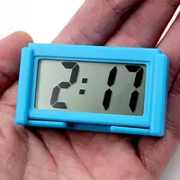 Horloge électronique tableau de bord de voiture étudiant examen étude Mini écran LCD grand écran Table bureau horloge numérique maison 3