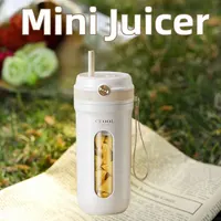 350ml USB Mini Juicer Cup,Electric Portable Smoothie Ice Crushed,Camping Fruit Blender Squeezer,Mixer Kitchen Home,Car Mounted 1