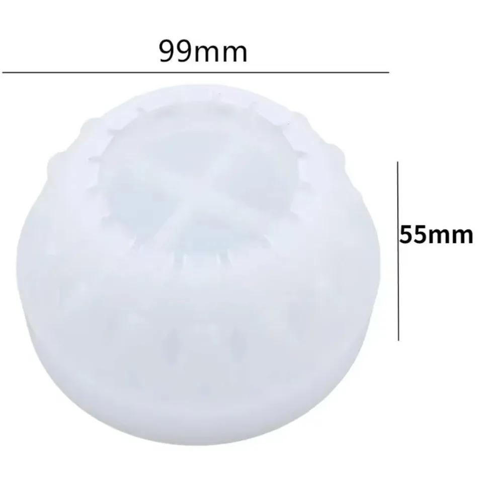 DIY Crystal Drop Adhesive Epoxy Resin Egg Shaped Storage Box with Diamond Heart Jewelry Box Storage Box Mirror Silicone Mold