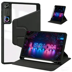 Enhanced Product Title: Premium Rotating Acrylic Back Cover with Smart Features for Y700 Gen 5 TB323FU (Black)