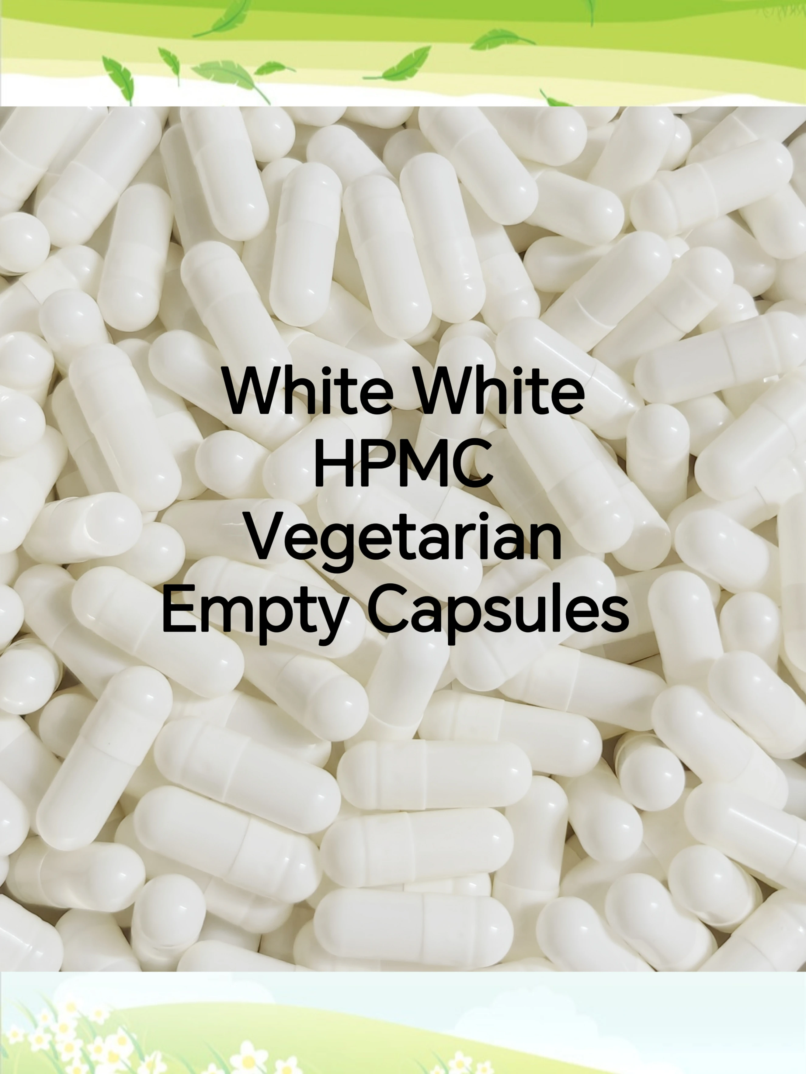 5000PCS 000#00#0#1#2#2#3#4# HPMC Vegan Capsule HPMC Empty Vegetarian Capsules HPMC Celloluse Medicine Capsules empty capsules