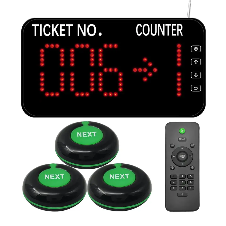 Queue Calling System Call By Number Wireless Queue Call System - Take A ...