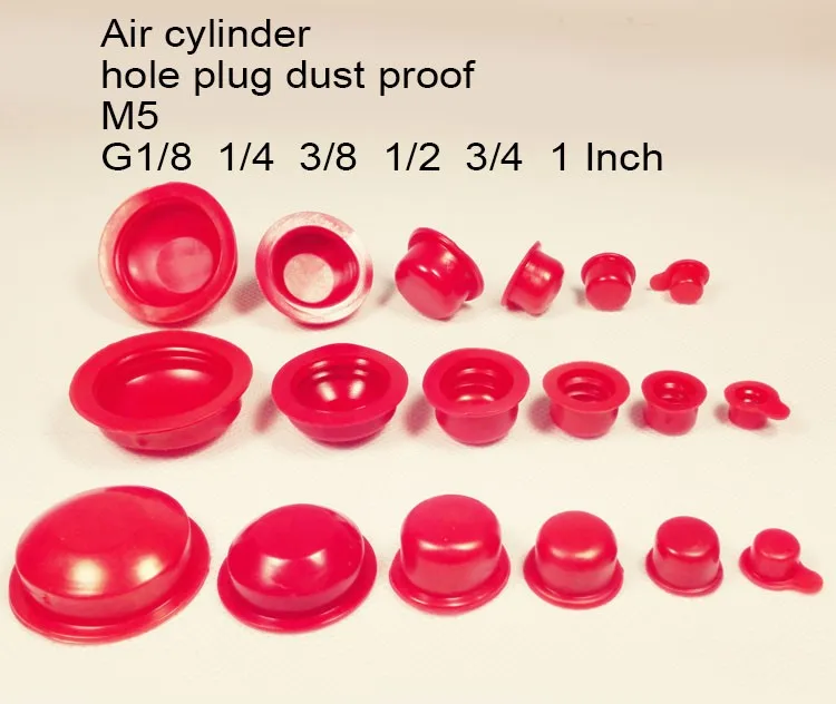 Description Picture 3 of item1/8 1/4 12 3/8 1/2 3/4 1 inch M5 Air cylinder hole plug PVC plastic cap inner thread nut pipe cover dust proof hole Core Vents