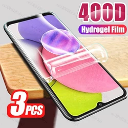 Premium Full Cover Flexible Silicone Hydrogel Screen Protector - 3 Pack for 3Pcs Hydrogel Film (Samsung A35)