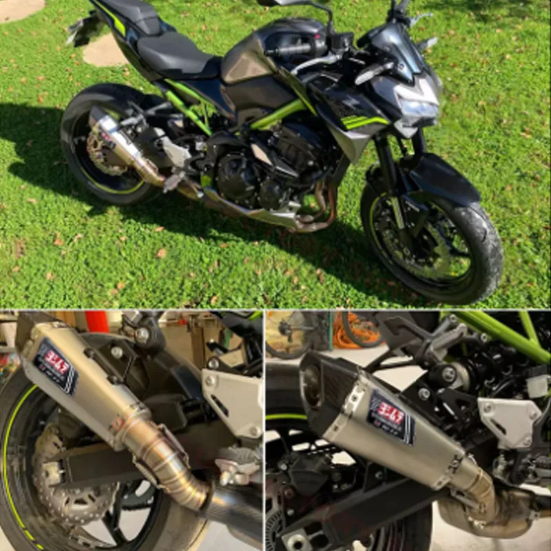 For Kawasaki Z H2 51mm Motorcycle Accessories Exhaust pipe Modified Muffler Pipe echappement moto akrapovic db killer