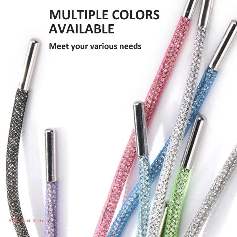 2PCS Delicate Shoelaces for Teen Girl Woman Sneakers Decorative