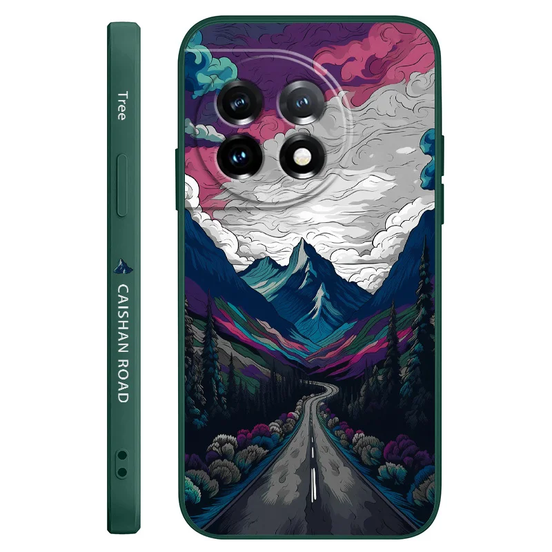Illusionary Mountain Liquid Silicone Phone Case