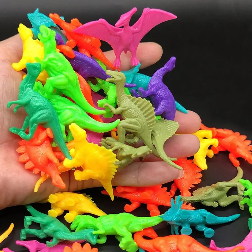 Dinosaur Figures - 20 Tiny Stretchy Mini Dinosaurs By Aa Global main image 0