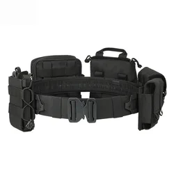 Tactical Belt Outdoor Patrol Multi functional Eight piece Set with Detachable and Adjustable Tactical Belt