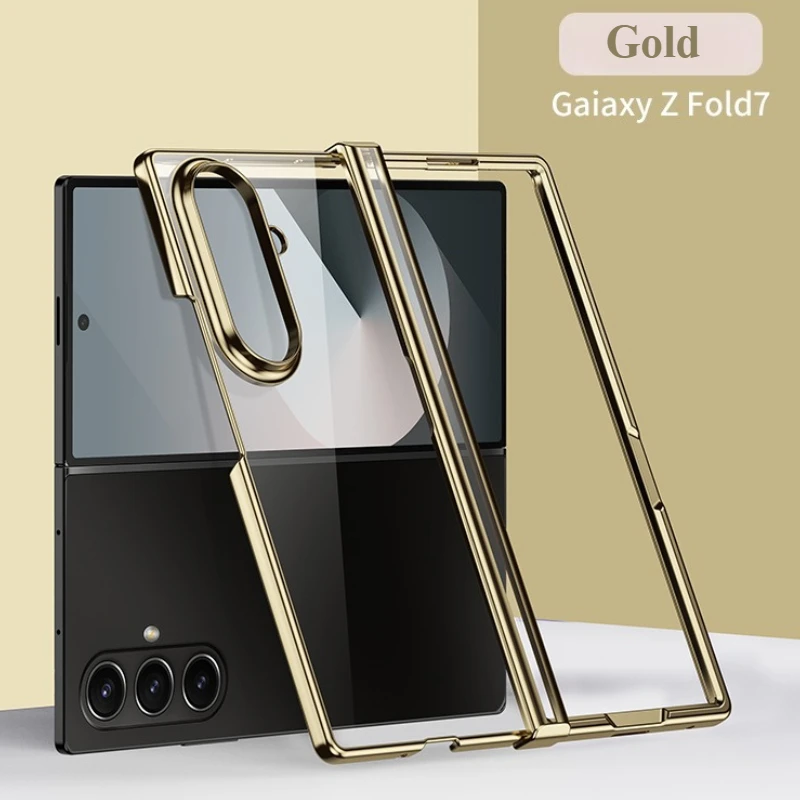 Electroplated Transparent Phone Case - 3-Piece Clear Cover Set