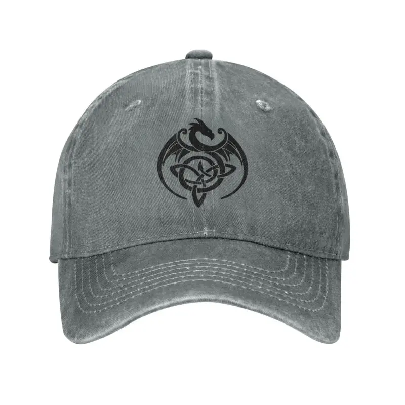 

Classic Unisex Cotton Celtic Dragon Symbol Celts Baseball Cap Adult Adjustable Dad Hat for Men Women Sports