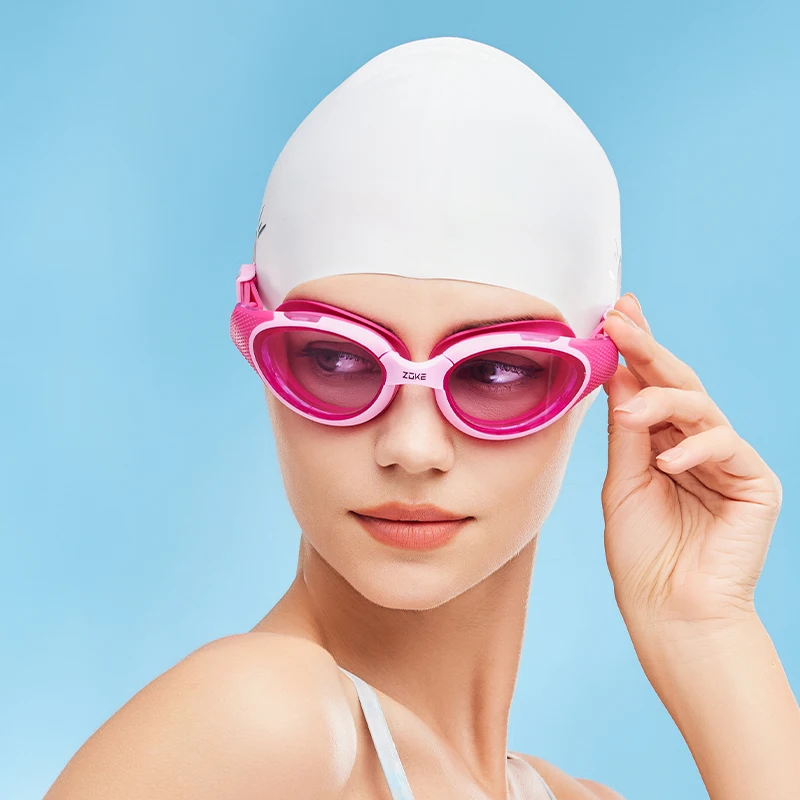 ZOKE Swimming Goggles With High Definition Waterproof And Anti Fog Features Suitable For Men Women Swimming Training