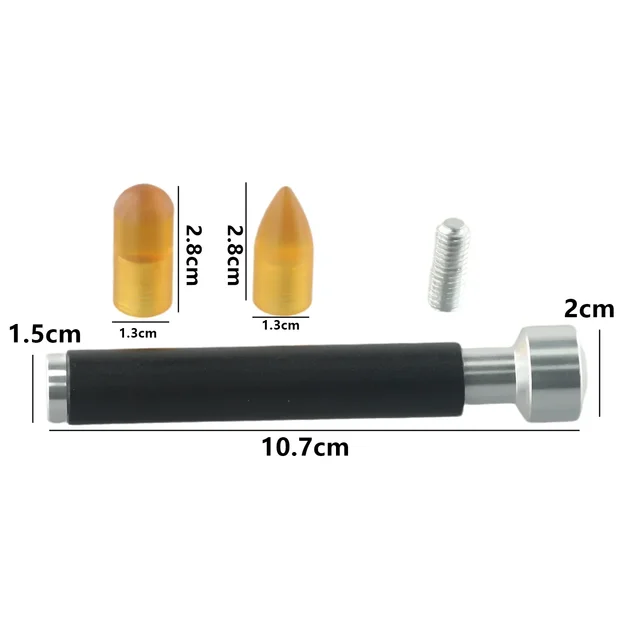 1Set*Car Body Dent Tap Down Pen Paintless Knock Down Pen Head Tips Ding Hammer Hail Removal Kits Paintless Dent Repair Tool 6