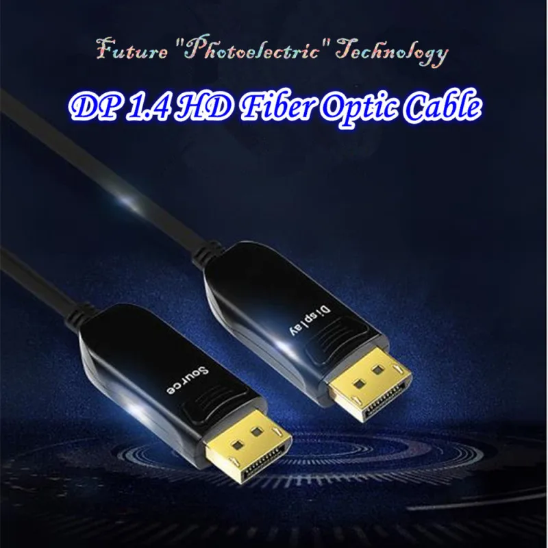 광섬유 8K DP 1.4 케이블, 디스플레이 포트 케이블-디스플레이 포트 1.4, 그래픽 카드 용, DELL PC 노트북 DP-DP 비디오 오디오 케이블