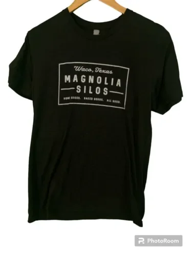 Maglietta Magnolia Silos Taglia Piccola Waco Texas Chip Joanna Gaines Maniche Lunghe O Corte