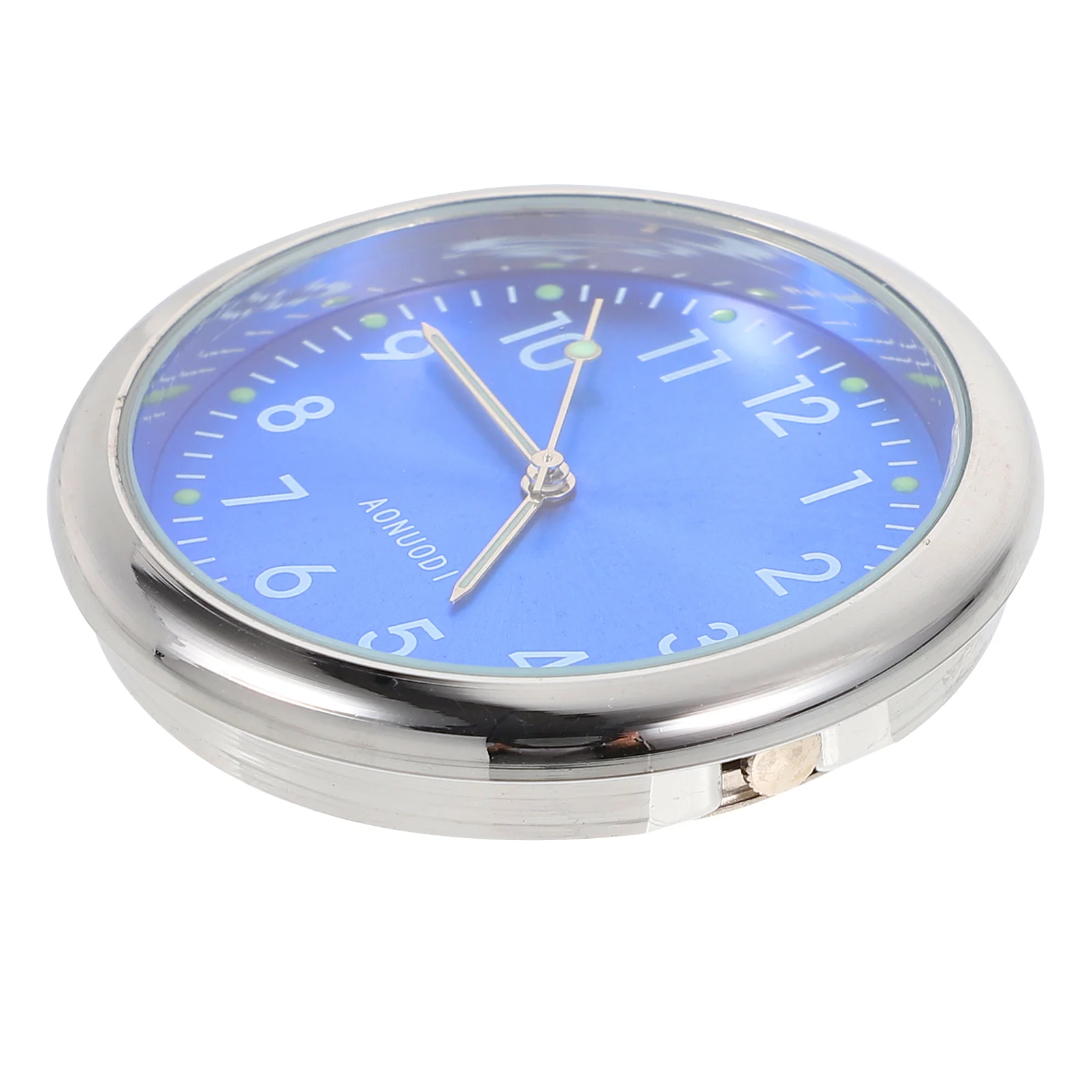 

Car Clock Vent Clocks Luminous Quartz One-button Start Adhesive Glass Dashboard