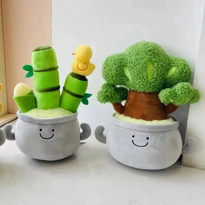 실물 같은 화분 다육 식물 봉제 인형, 창의적인 화분 꽃 베개, 부드러운 집 침..