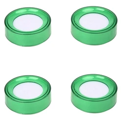 New Green Plastic 7Cm Dia Sponge Finger Wet Money Cashier 4 Pcs