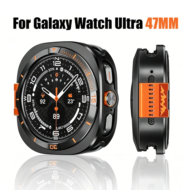 Luxury Titanium Hard Metal Armor Drop-Resistant Watch Protector Case