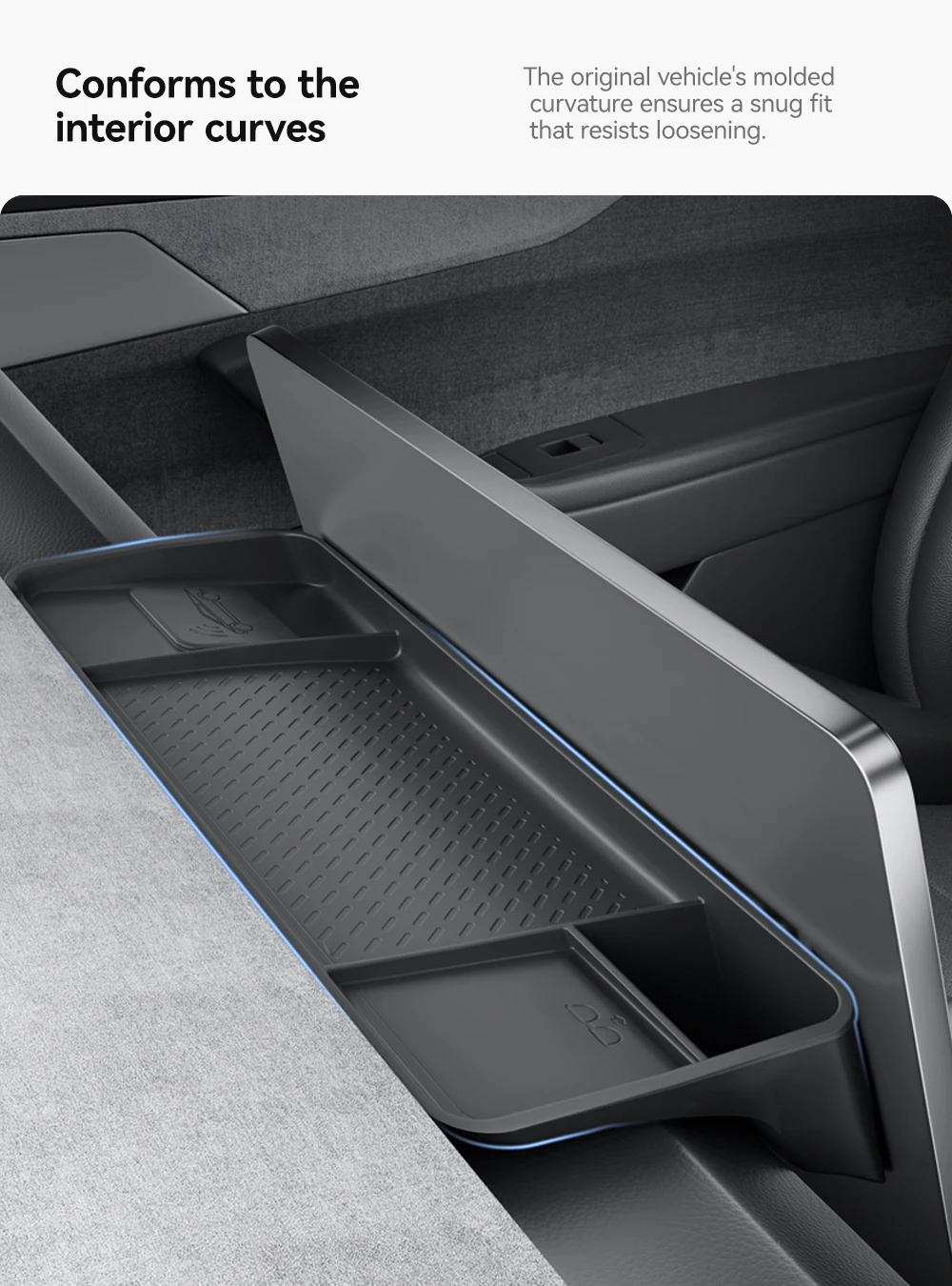 Storage Tray For Tesla Model Y Juniper 2025 Model 3 Highland Rear Screen Storage
