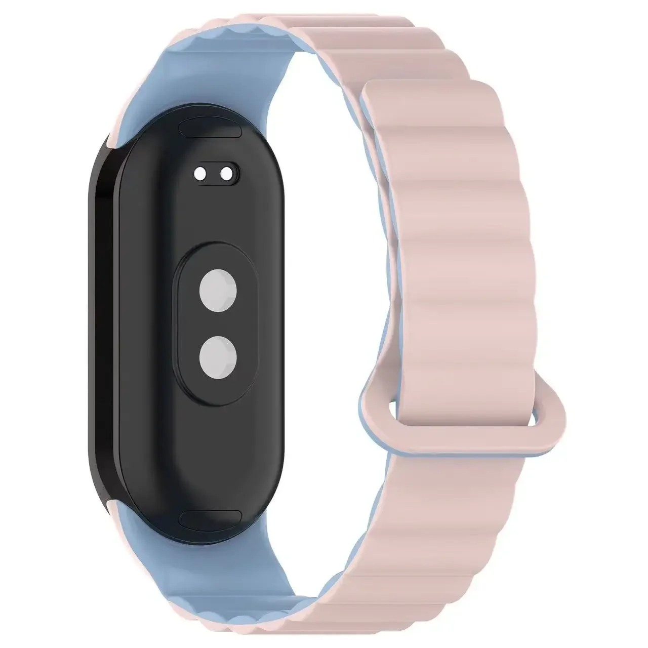 Magnetic Loop Silicone Strap for Sports Bracelet - Double Color Wristband Accessory