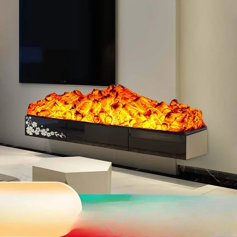 

LED fireplace wick decorative cabinet Nordic built-in electronic ornaments simulation flame heater for home use