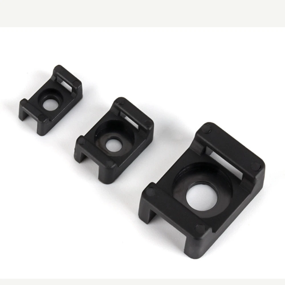 Cable Organizer Saddle Cable tie mount Wire base holder Fixing Clamp Screw Hole mounter HC-1 HC-2 management mounts