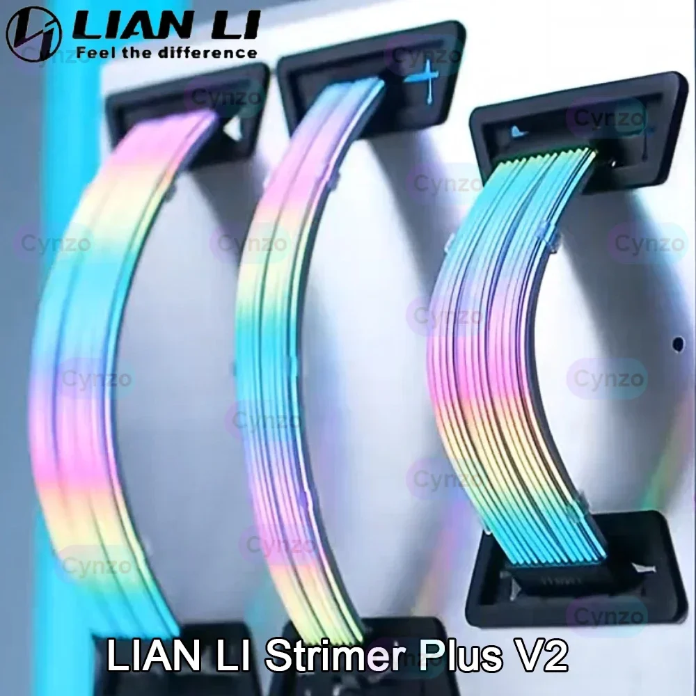 LIAN LI Strimer Plus V2 ARGB Extension Cords Kit ATX 24Pin,GPU 2x8Pin,3x8Pin,MOD Computer Gamers Cabibet LED Neon Cable Strip