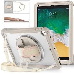 Ultimate Shockproof Tablet Protective Case - Enhanced Durability and Impact Resistance - iPad 7th 8th 9th10.2 (Khaki with Belt)