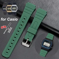 Pour Casio F91W W800H SGW400 F-91W F84 F105/108 A158/168 AE1200 Bracelet de montre en Silicone bande étanche remplacer les bracelets de poignet 1