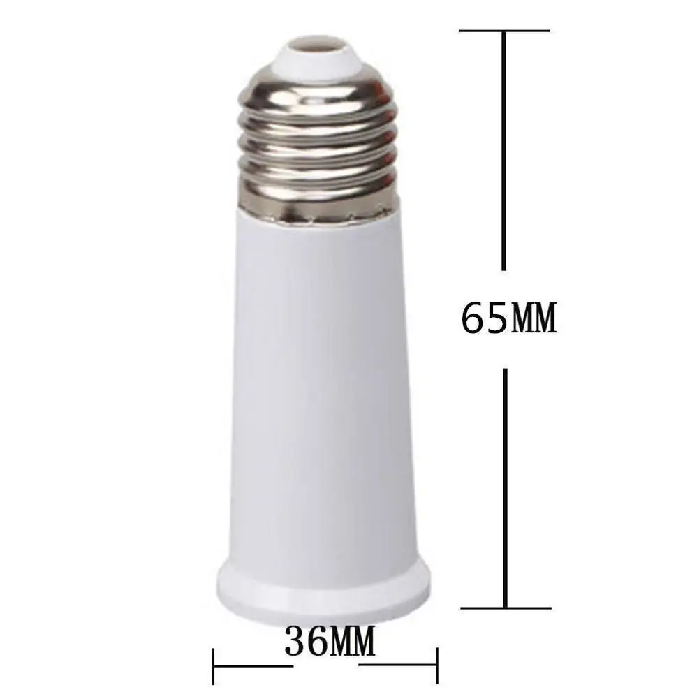 Lamp holder converter Light Socket Extender Adapter E27 To E27 65mm Screw Bulb Base Adapter