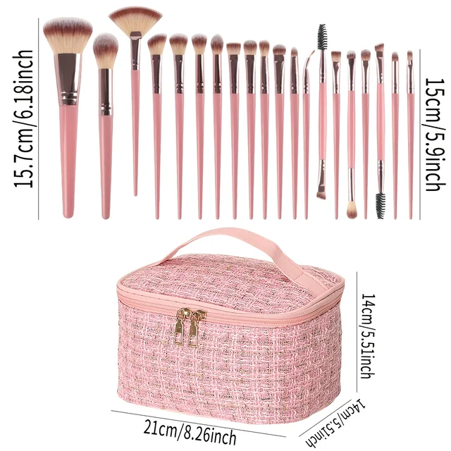 Set de 40 brochas de maquillaje profesionales: Kit Vegan & Cruelty-Free | Emoape