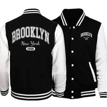 Men’s Retro Baseball Jacket – Brooklyn New York 1898 1