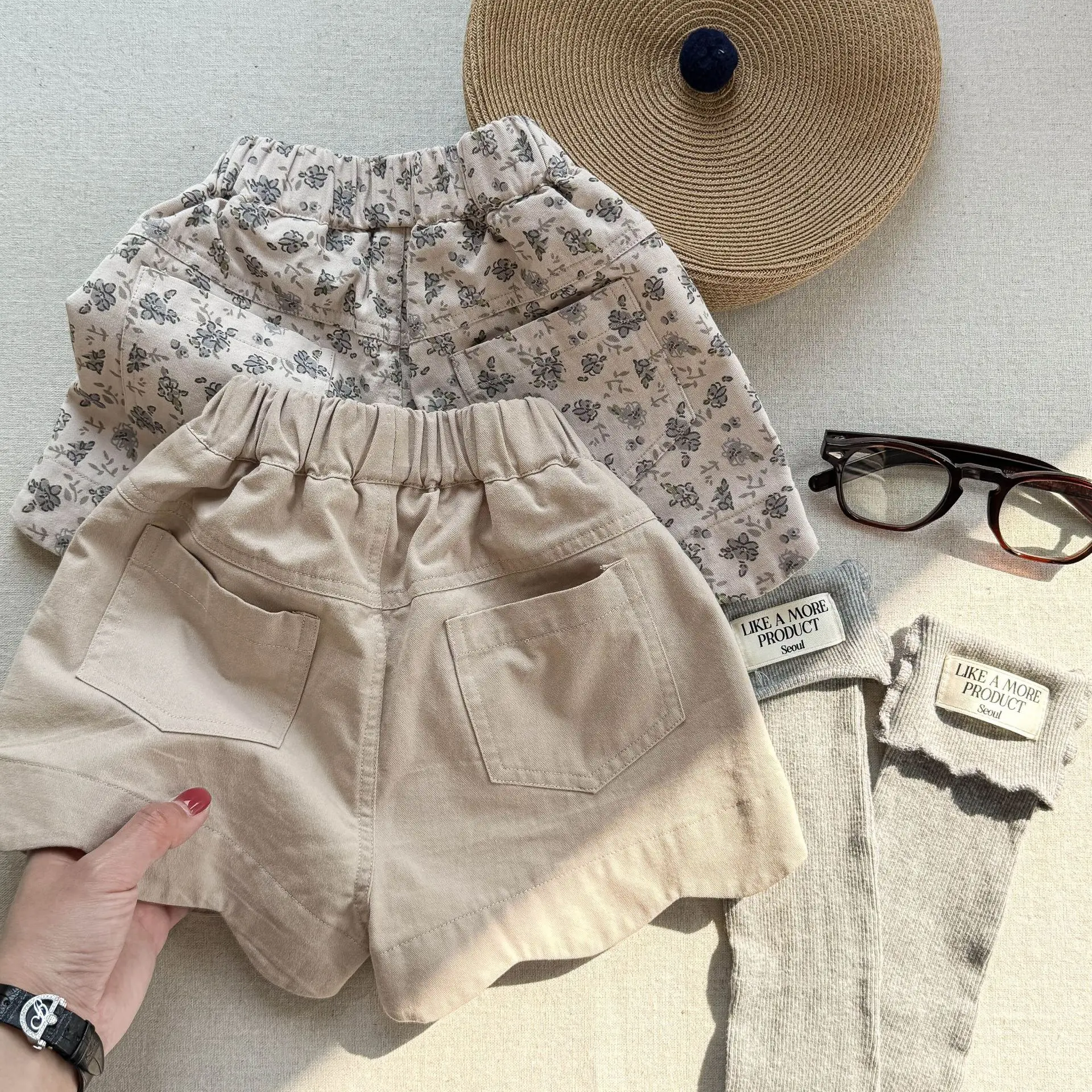 deer jonmi New Summer Toddlers Girls Casual Shorts Printed Korean Style Baby Kids Chic Shorts Children Clothes