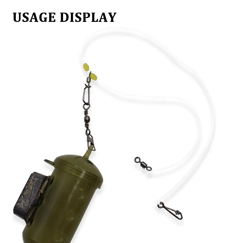 Carp Fishing Line 5m 13.2LB/17.6LB Elastic Power Gum Hair Chod Helicopter Ronnie Rig Carp Fishing Tackle Feeder Accessories fishing line fishing tackle