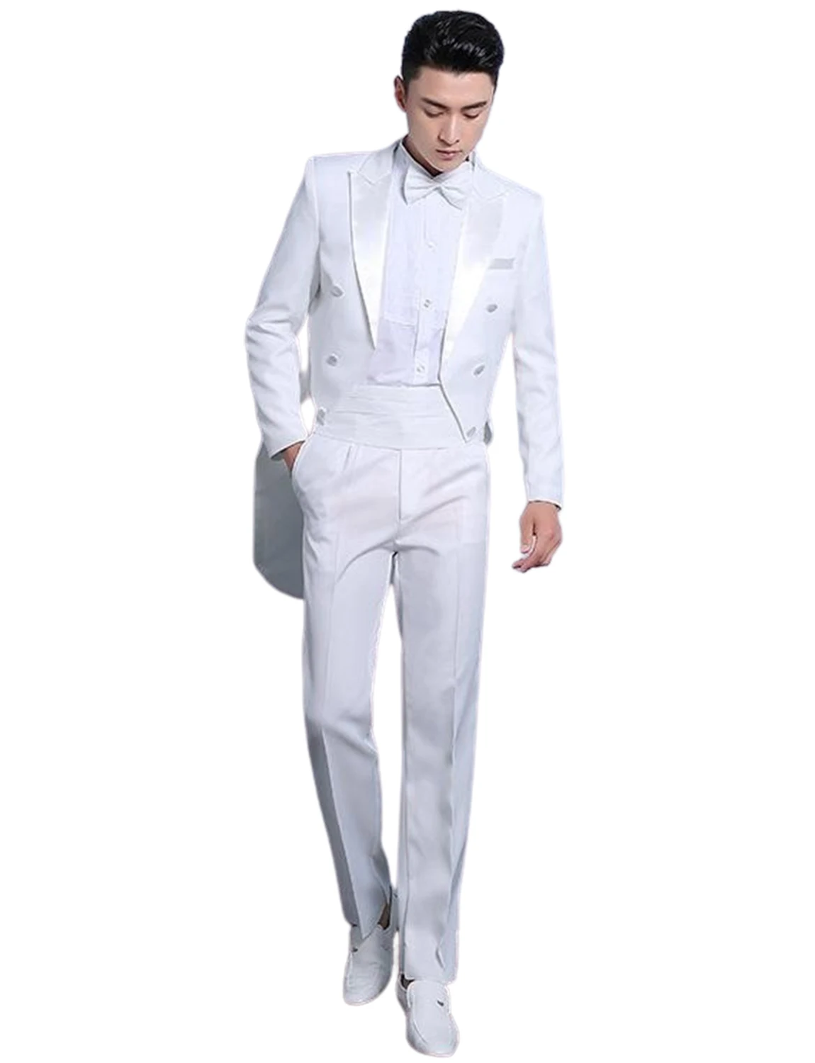 

Men's Tailcoat Suit Peak Lapel Tuxedos Jacket and Pants 2-Piece Formal Wedding Prom