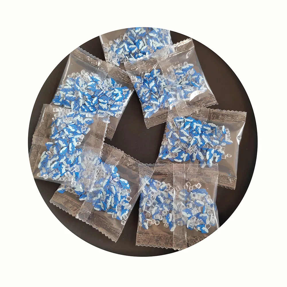 Shark Fish Rhinestone Ice Polymer Clay Slice Sprinkles For Nail Art DIY Crafts Cake Phone Case Slime Filler Decor
