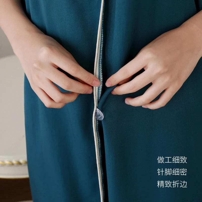 Wearable Cotton Bathrobe for Women, Shower Soft Bath Towel for Adults, Home Beauty Salon, Sweat Sauna Towels, Bathroom 4