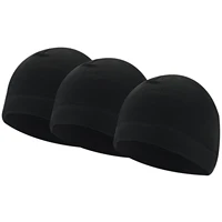 3 Pieces Winter Watch Skull Cap Men Warm Polar Fleece Beanie Hat Thick Windproof Unisex for Outdoor Exercising Helmet Liner 1