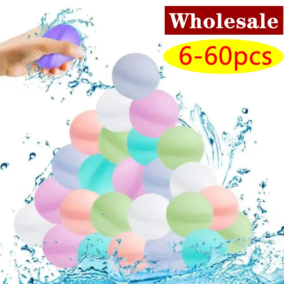 Globos de agua reutilizables para ni&ntilde;os globo de agua recargable relleno r&aacute;pido autosellado bomba agua bolas salpicad