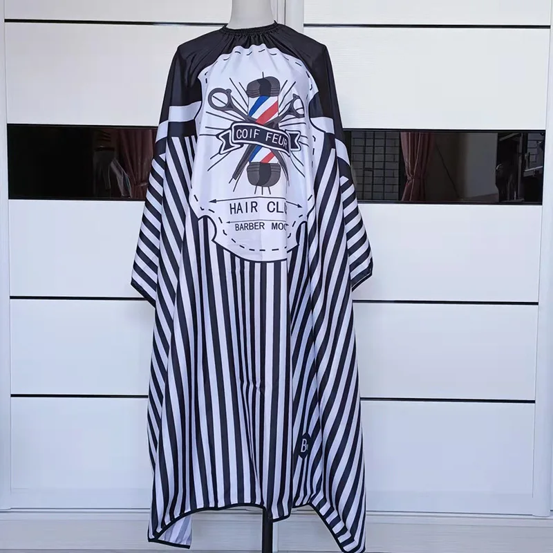 Haircut Cape Hair Waterproof Cloth Salon Barber Professional Stylist Retro Dressing Pattern Cutting