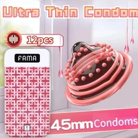 Fama Hyaluron säure Super kleine Kondome 45/49mm Slim Fit ultra dünne Kondome für Männer Anti fallen aus Penis Ärmel Sexspielzeug Shop