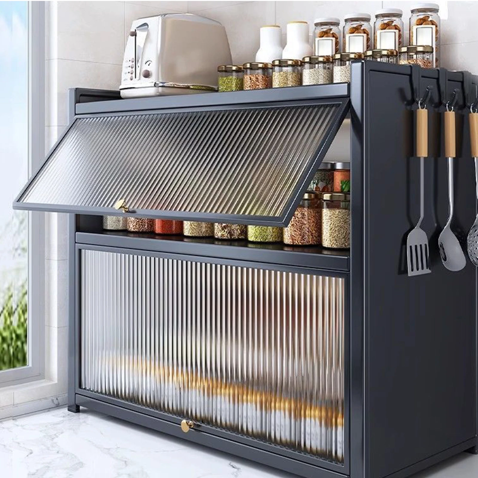 Multifunctional Kitchen Seasoning Rack Living Room Cabinet Storage Dresser Drawer Display Cabinet Storage Organization Shelf Multifunctional Kitchen Seasoning Rack Living Room Cabinet Storage Dresser Drawer Display Cabinet Storage Organization Shelf 1