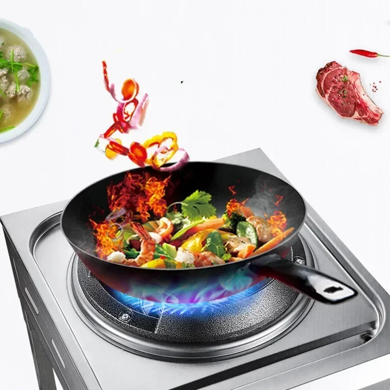 Commercial single-stove gas stove with auto-flameout protection. Fierce fire. For restaurant. Liquefied gas. 2
