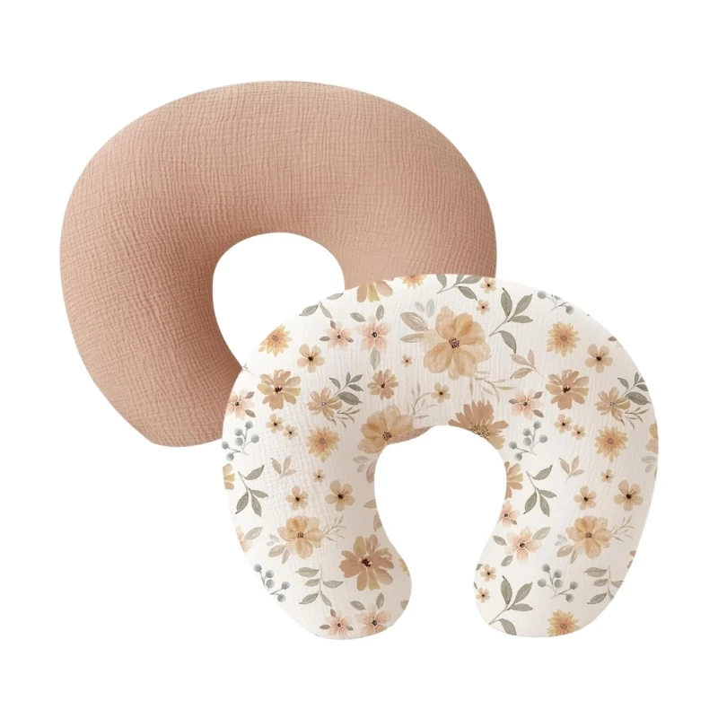 2pcs/set Removable Baby Feeding Pillow Case Newborns Breastfeeding Cushion Cover Detachable Sleeve for Boys Girls 3