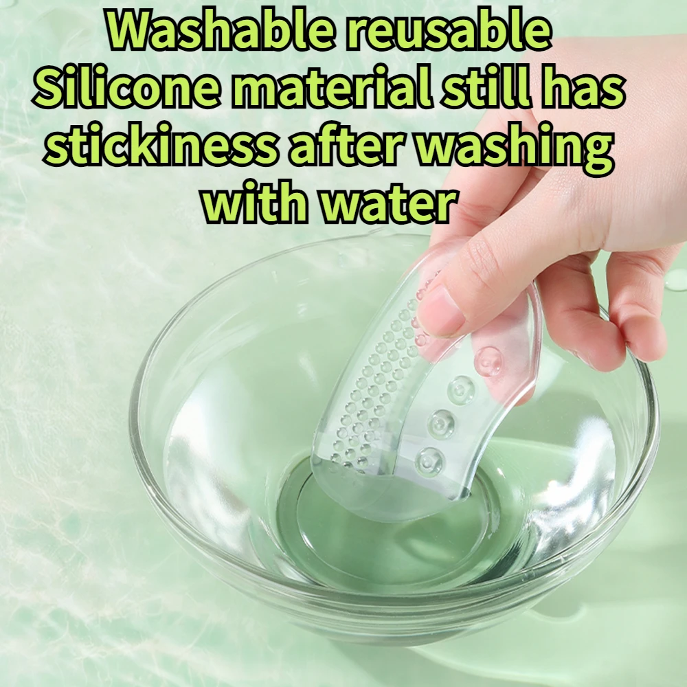 1Pair Silicone Gel Insoles Women Heel Spur Pain Relief Foot Cushion High Heels Half Insole Antiwear Protector Stickers Shoe Pads