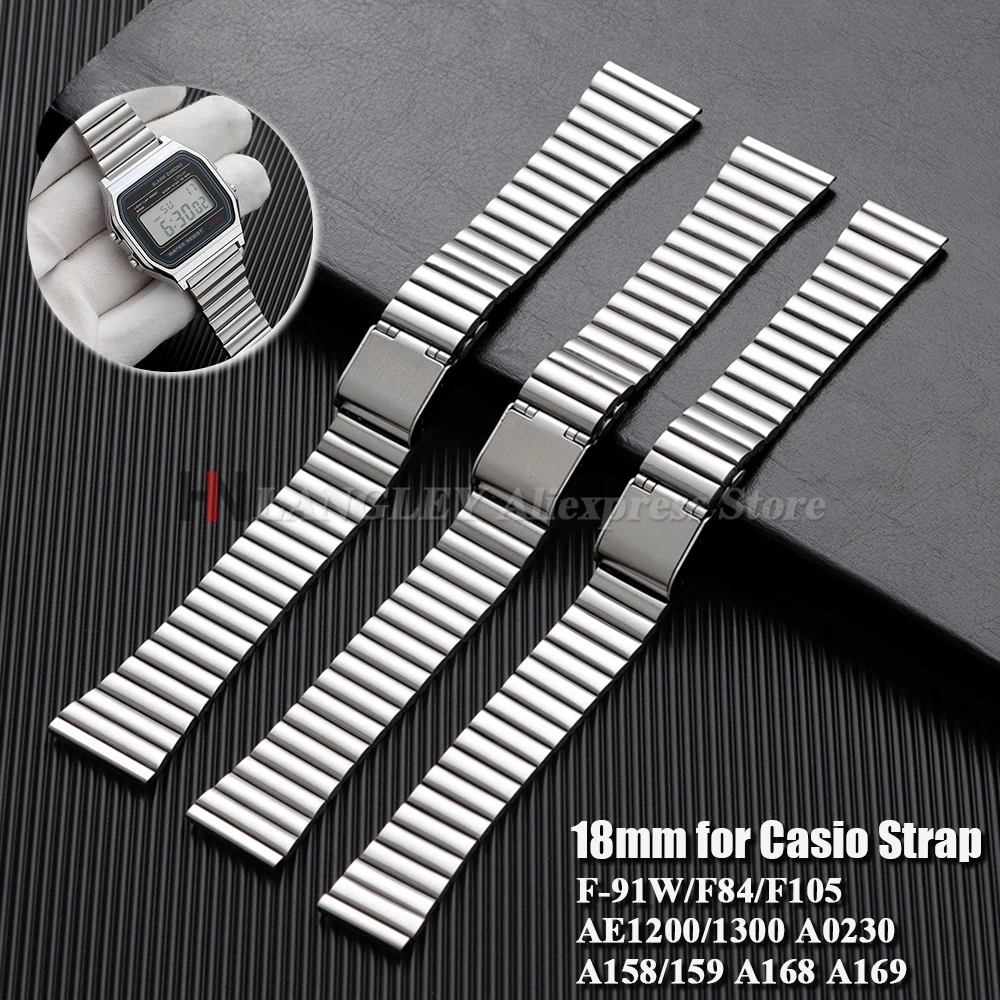 Sleek Multi-Size Metal Watch Band - Ultra-Thin Design