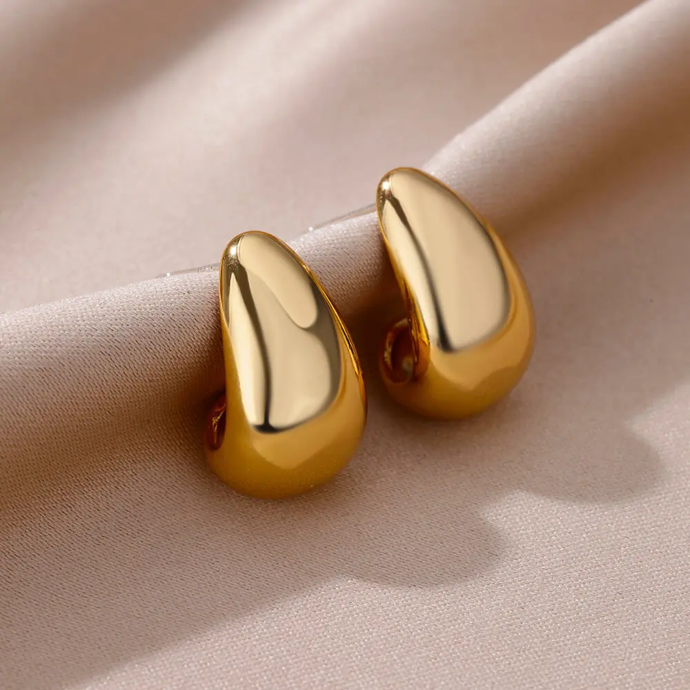 Gold Plated Drop Earrings For Women